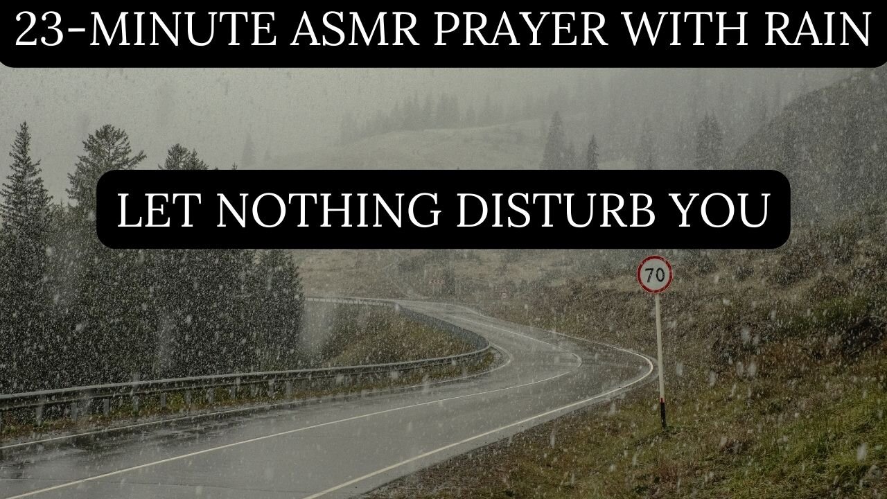 ASMR St. Teresa of Avila Prayer 🌧️ 'Let Nothing Disturb You' 23 Min GUIDED Meditation + Rain Sounds