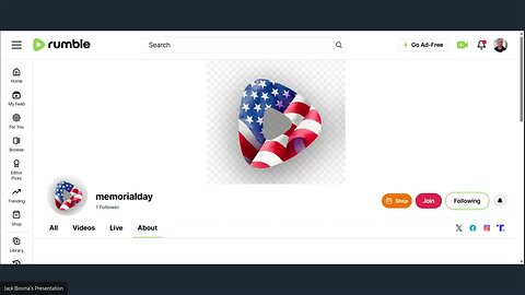 Memorial Day https://rumble.com/c/c-7700997 Jack Bosma <tutorjacknetwork@gmail.com> 18622001469
