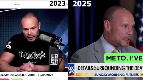Dan Bongino's statements on Jeffrey Epstein in 2023 vs 2025