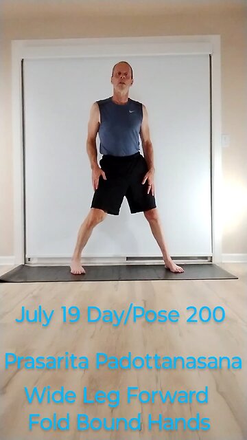 Prasarita Padottanasana / Wide Leg Forward Fold Bound Hands