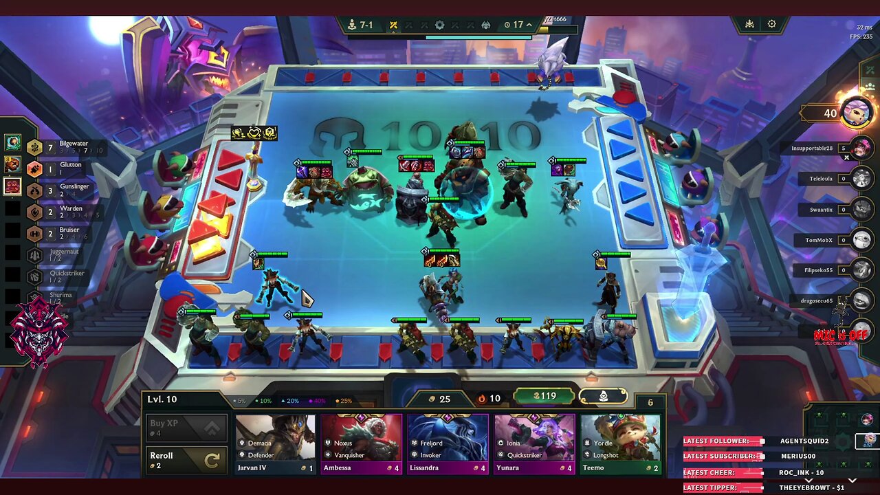 Bilgewater for a chill win in Teamfight Tactics