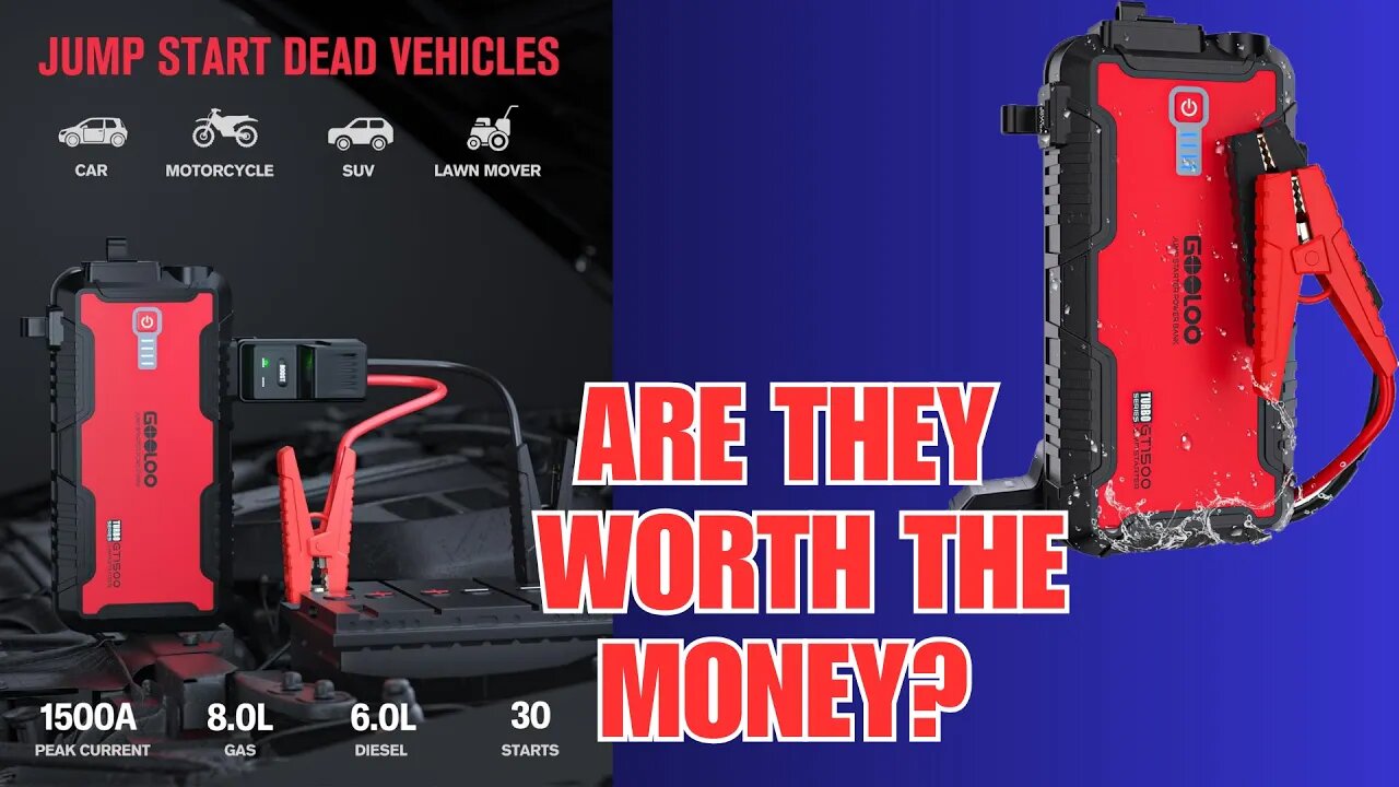 GOOLOO Jump Starter Review - Real Test Results