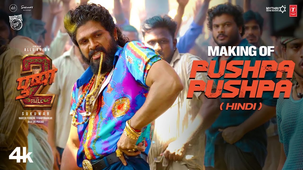 Making of Pushpa Pushpa Song | Allu Arjun | Rashmika | Pushpa 2 The Rule | Fahaad |Mika Singh,Nakash
