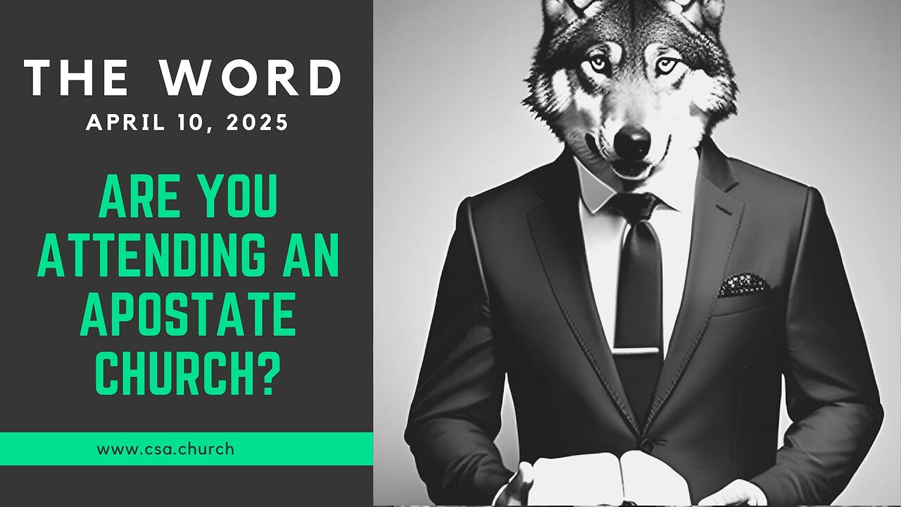 Are you attending an apostate church?
