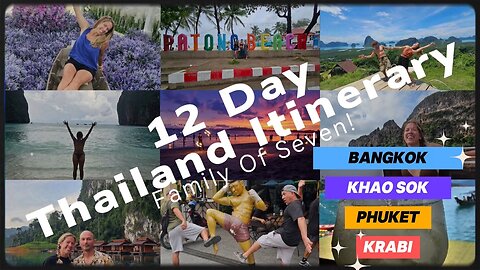 12 Day Itinerary In Thailand. Bangkok, Khao Sok, Phuket and Krabi