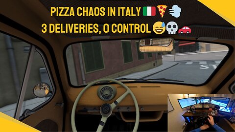 🍕 Italian Chaos Delivery! My Little Yellow Bug Races Through Italian Town 🇮🇹🚗💨