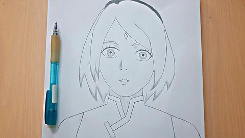 How to draw SAKURA HARUNO (Naruto) step by step, EASY