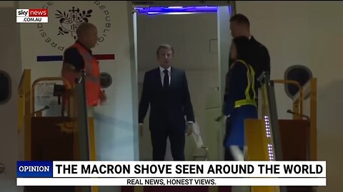 ‘Truly a smack’: Macron slapped by wife before disembarking plane