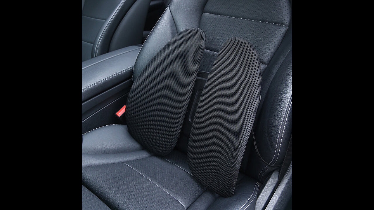 Ergonomic Waist Cushion, with 3D Hyperboloid, Fit the Back, Relieve Pressure &360°Dynamic Adjustment