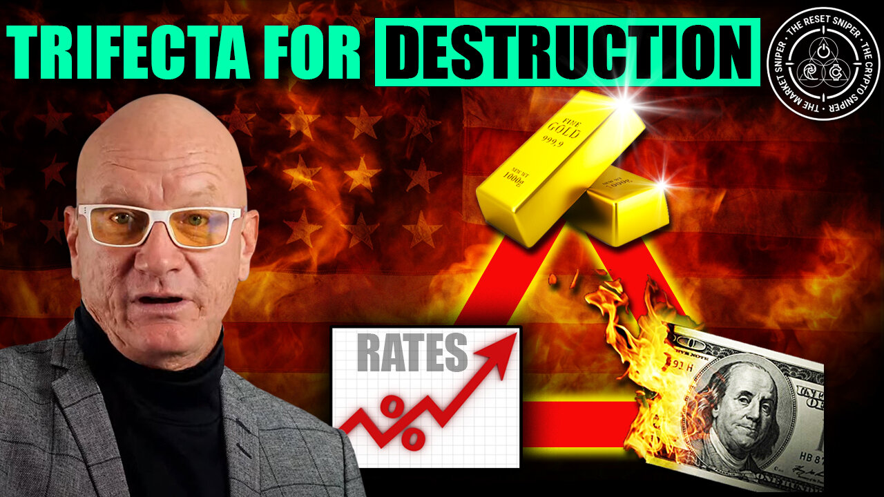 US Rates up & Dollar down, whilst Gold surges. The 3 way trifecta of destruction for the US
