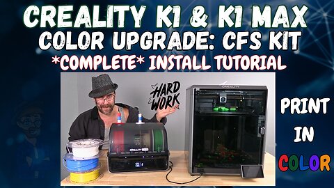 Creality K1 CFS Color Upgrade Mod installed on a K1 MAX