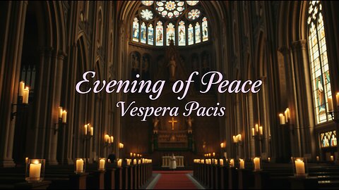 EVENING OF PEACE (VESPERA PACIS) ~ 30-MINUTES OF CATHOLIC GREGORIAN CHANT