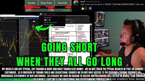 Why I Went Short When Everyone Went Long!
