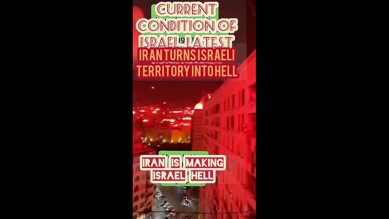 Iran turns Israeli territory into hell.21-6-2025