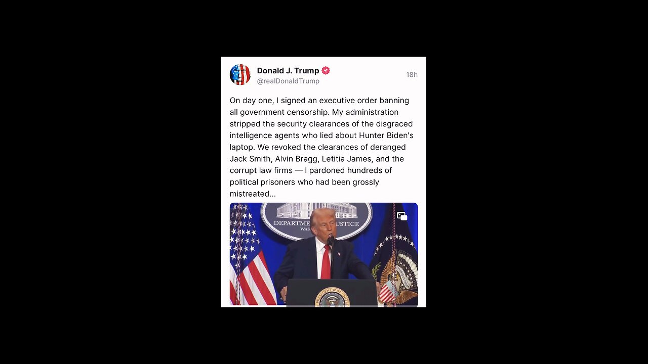 President Trump Turning the Page at DOJ