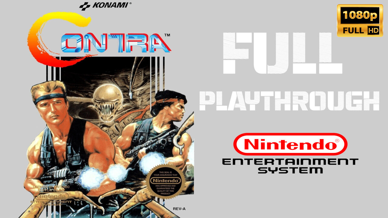 Contra - Nintendo - Full Playthrough