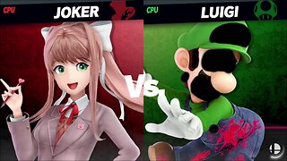 Monika (Joker) vs Greenio (Luigi) [Angel David SSBU Member Request) -By El_Tar0/Extra211