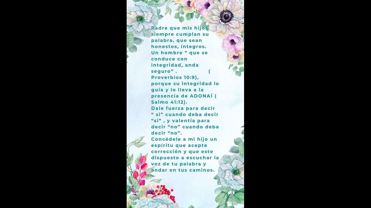 Oración Diaria por nuestros hijos 🙏