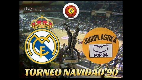"Real Madrid vs Pop 84 Split" Torneo de Navidad'90 (26 de Diciembre, 1990) en español