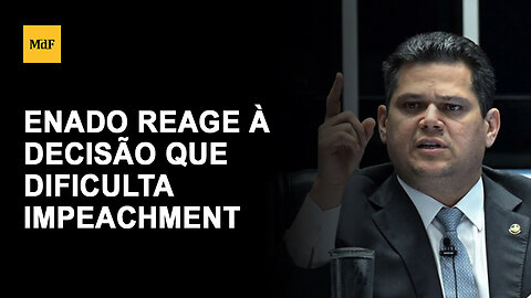 Alcolumbre critica decisão de Gilmar Mendes sobre impeachment no STF
