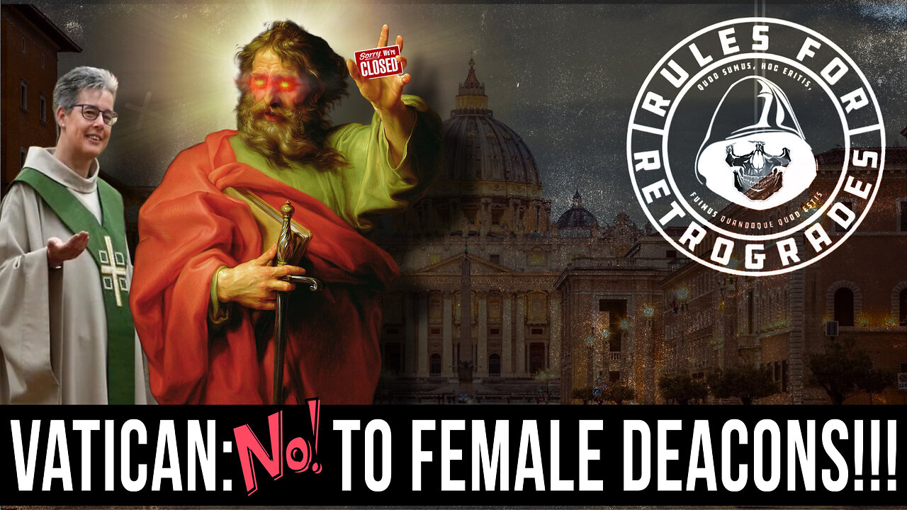 BREAKING!!! Vatican: NO to Female Deacons/Responding to Christian Wagner!!