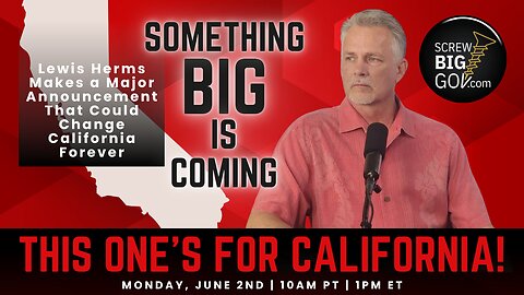 📢 Lewis Herms Makes a Major Announcement That Could Change California Forever