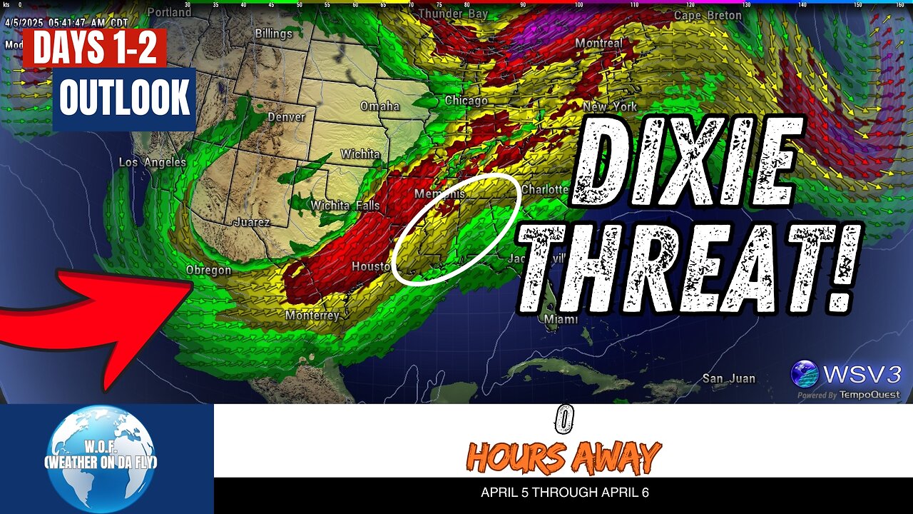 ⚠️ Significant Tornado Risk Today: Enhanced Severe Threat! April 5