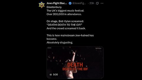 Death Chant to IDF | GOT A TERRIFIC idea Maybe you calm down on starving 2 million people and stop shooting them and the world won't treat you like GENOCIDAL BASDARDS YOU ARE.