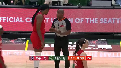 👀 FLAGRANT, Aliyah Boston reckless closeout on Nneka | Indiana Fever WNBA women's basketball