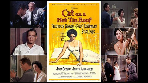 "Cat On A Hot Tin Roof" (1958) Elizabeth Taylor & Paul Newman