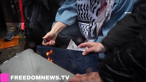 Diplomas BURNED by Columbia University Graduates