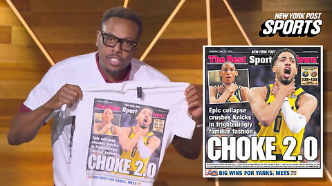 Paul Pierce rocks The Post's 'Choke 2.0' back page on a T-shirt on FS1