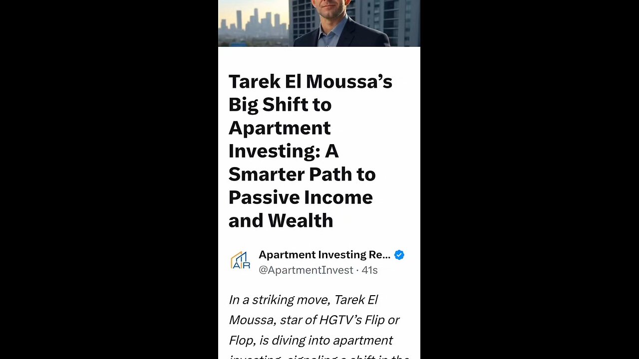 Tarek Flipping to Apartment Investing 🏢
