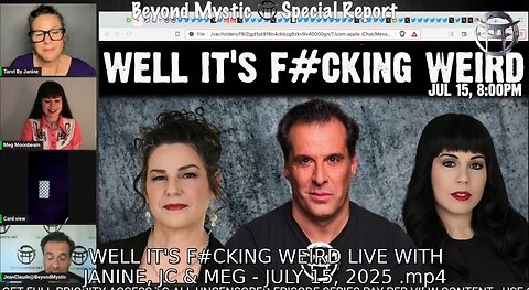 WELL IT'S F#CKING WEIRD LIVE WITH JANINE, JC & MEG - JULY 15, 2025