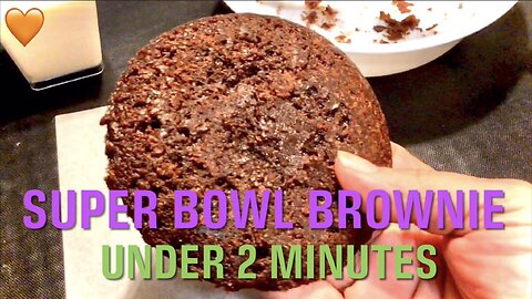 Super Bowl Micro Brownies from Box Mix Serve 1 or More