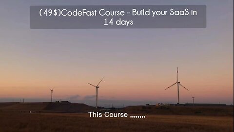 (courseslibrary.com)(49$)CodeFast - Build your SaaS in 14 days Course download