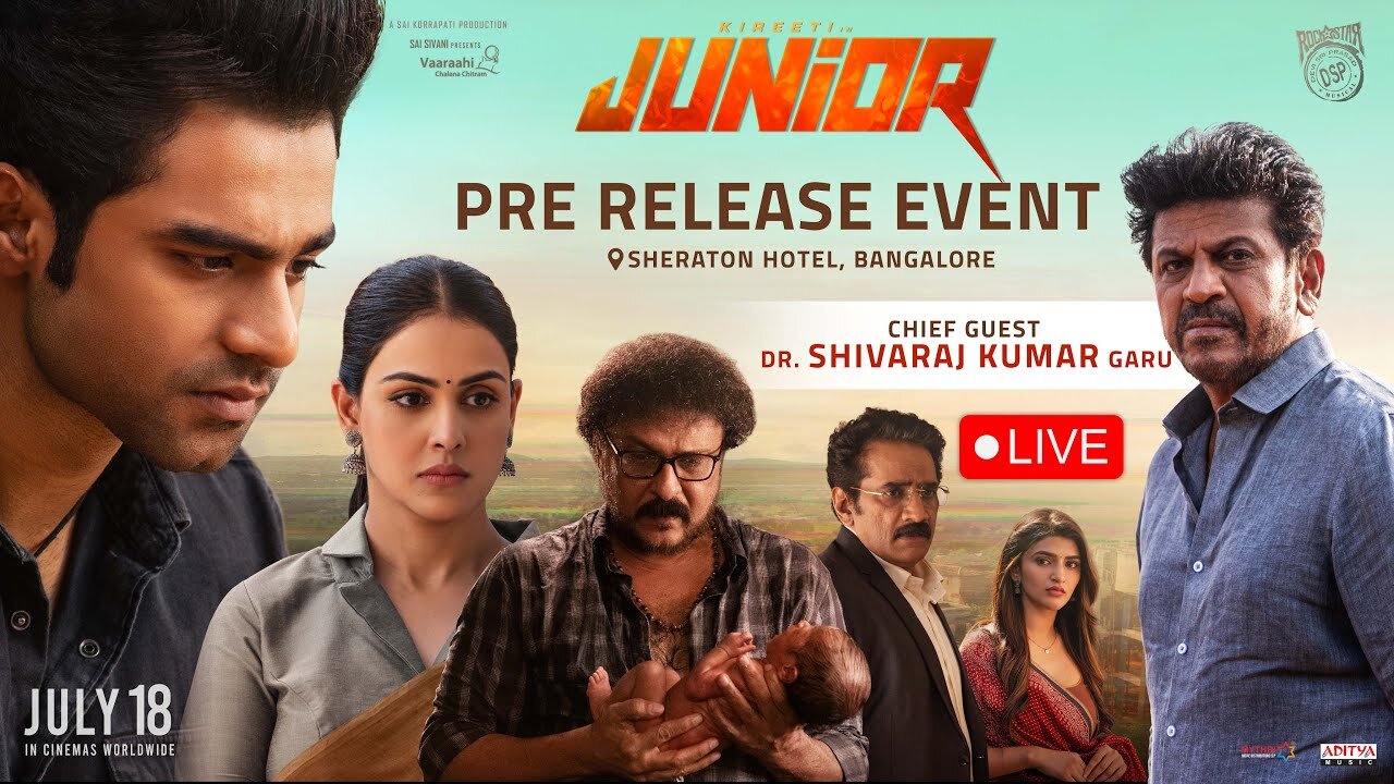 Junior Pre-Release Event LIVE | Kireeti,Genelia,Sreeleela | Radha Krishna | Vaaraahi Chalana Chitram