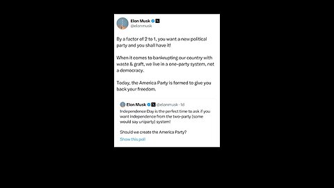 Elon started the American party