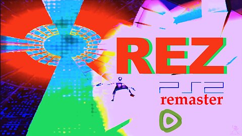 Rez Psychedelic Theme Stage 2 Boss (PS2 remaster Gameplay)