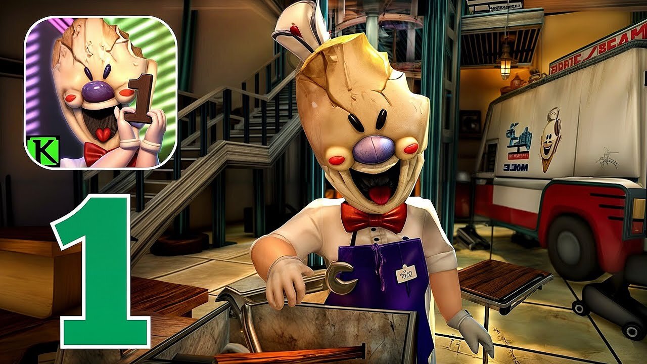 Ice Scream 1: Scary Game - Gameplay Walkthrough Part 1 - Normal Mode (iOS, Android)