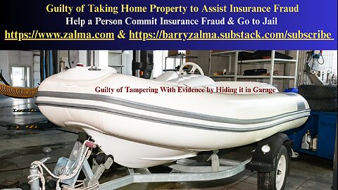 Guilty of Taking Home Property to Assist Insurance Fraud