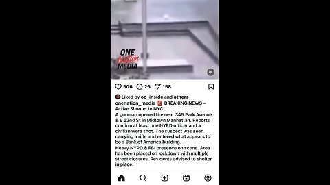 Active shooter NYC🚨🗞️