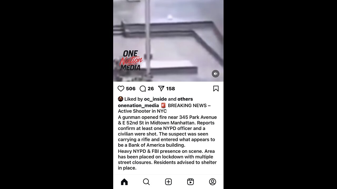 Active shooter NYC🚨🗞️