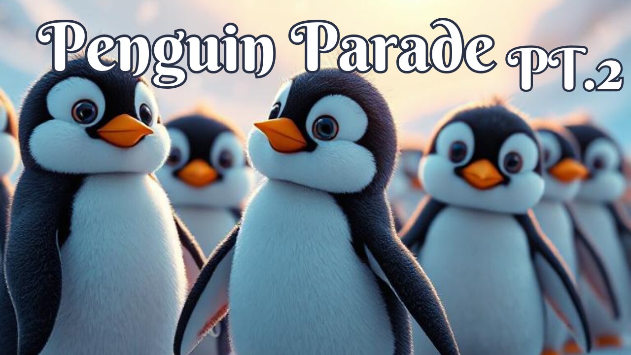 Penguin Parade Pt.2 🐧❄️ | Waddle, Slide & Sing Along!