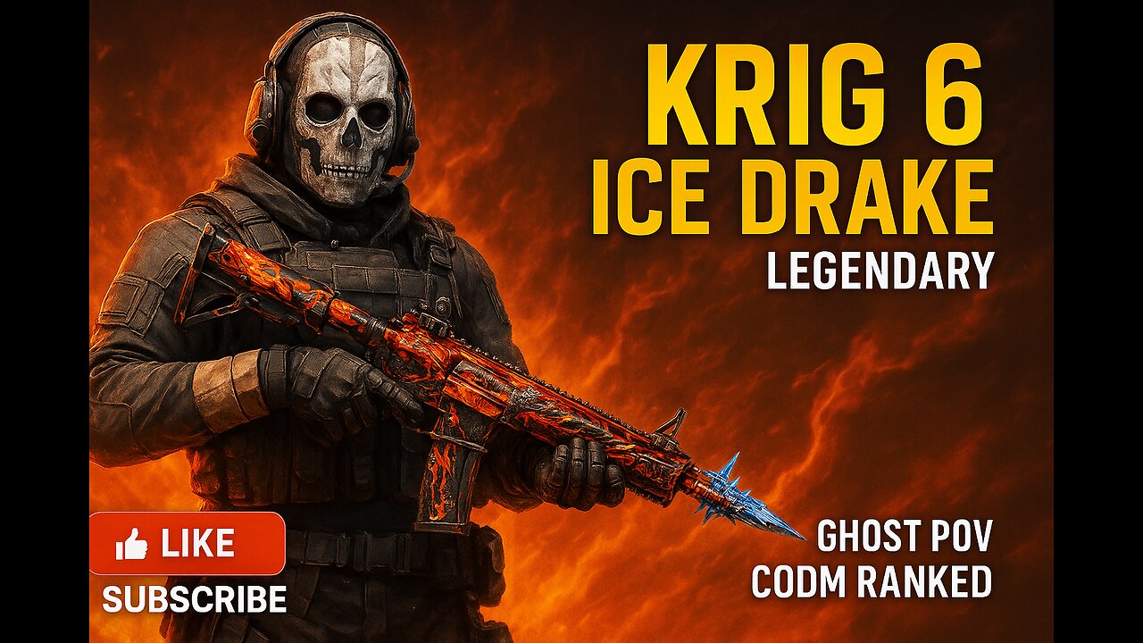 67 Kill Domination Madness with Ice Drake Krig 6 | Ghost POV - COD Mobile Ranked Gameplay