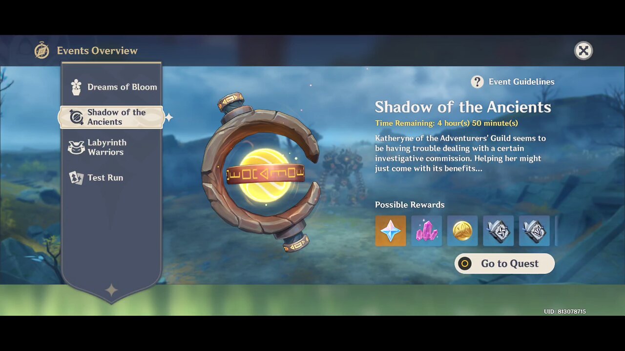 Shadow of the Ancients Event - Genshin Impact - Version 2.2