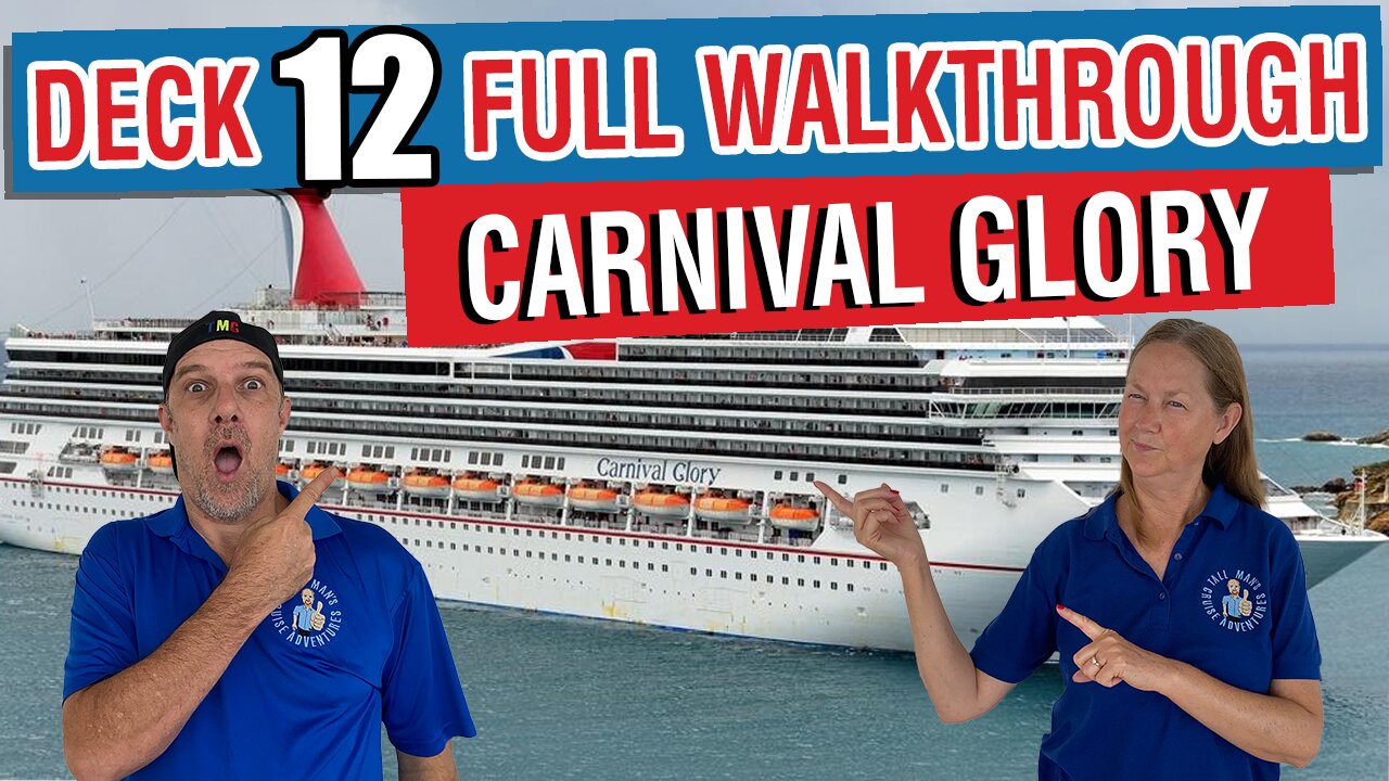 Exploring Carnival Glory Amazing Sun Deck Features | Tall Man's Cruise Adventures