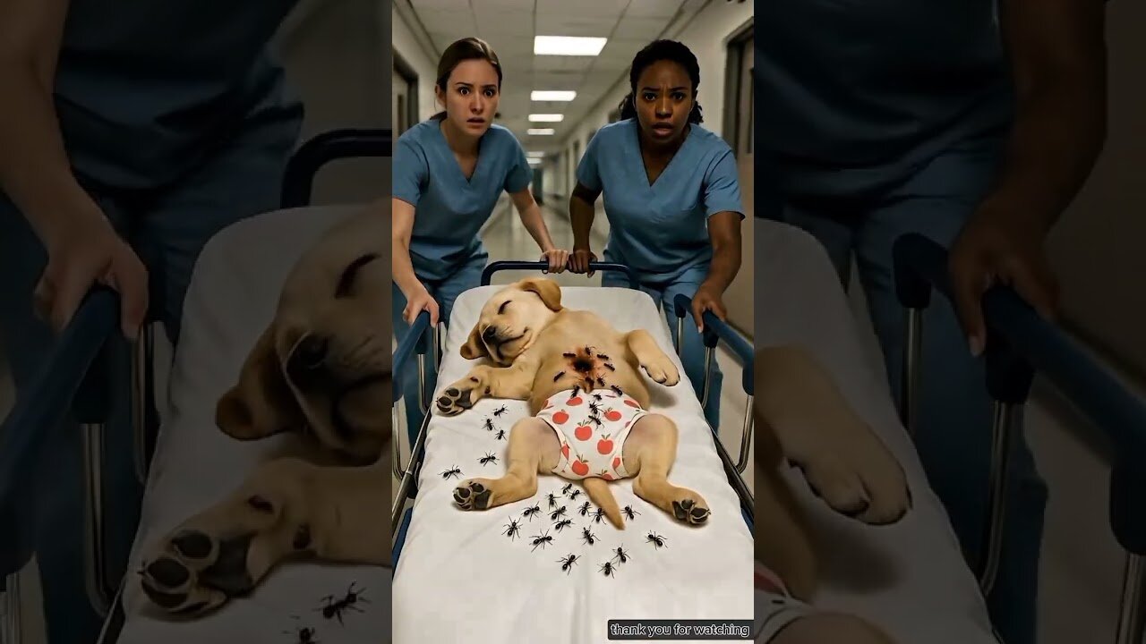 The dog ate ants along with ice cream