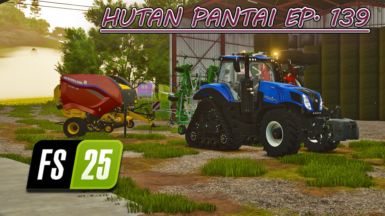 Selling Manure & Slurry to the BGA. Making Hay Bales. |4k| HUTAN PANTAI EP. 139 | Farming Simulator 25