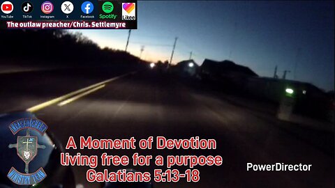 A Moment of Devotion living free for a purpose Galatians 5:13-18 #theoutlawpreacher